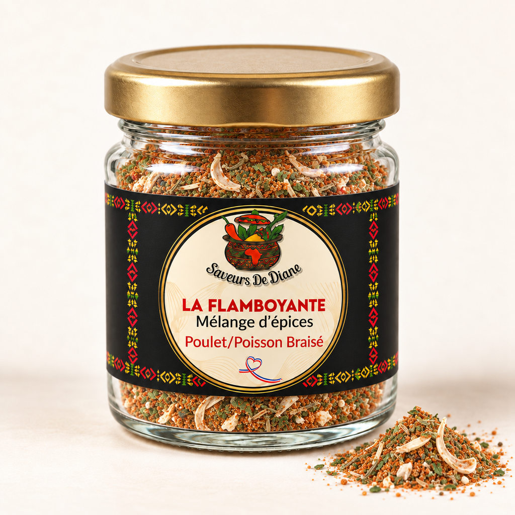 La Flamboyante – Mélange d’épices pour poulet et poisson braisés – 50 g